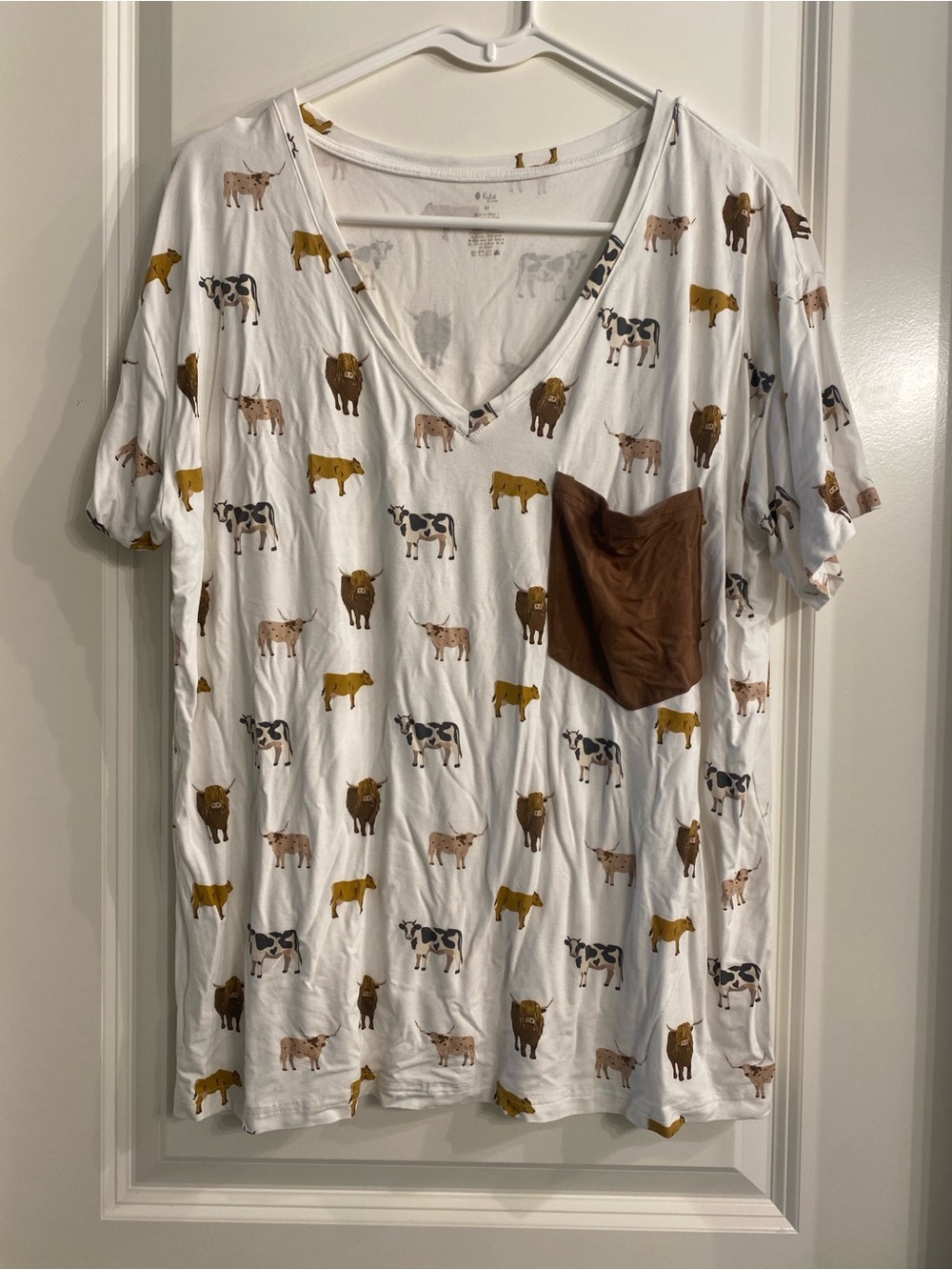 Kyte BABY White Tee with Moo Print